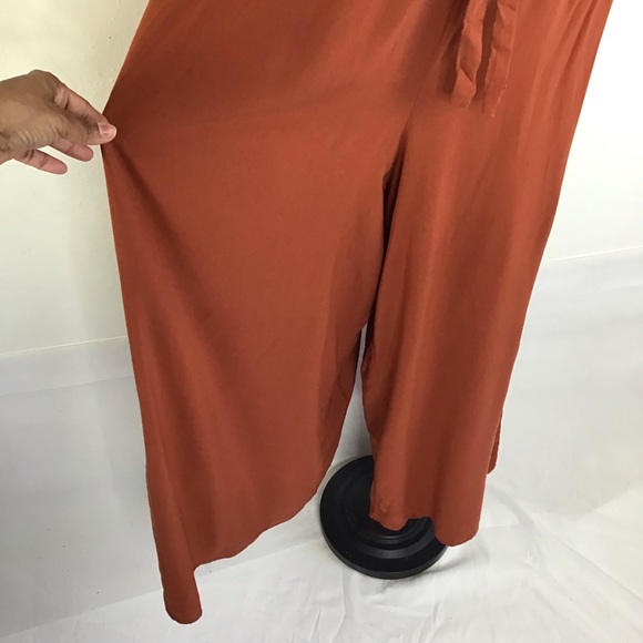 IVY STREET WOMEN CHESTNUT V-NECK SHORT SLEEVES, PALOOZA LEGS JUMPSUIT SIZE 1X - Picture 5 of 9